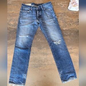 Vintage Abercrombie Fitch Jeans Mens 32x32 Blue Distressed Straight leg